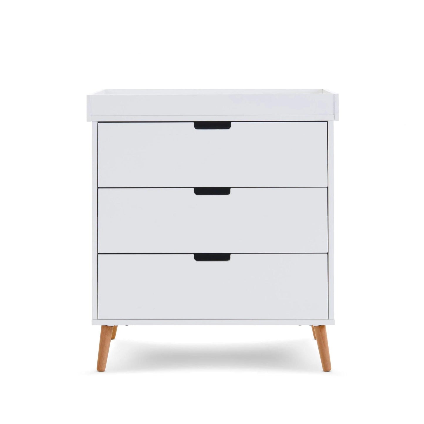 Obaby Maya 3 Piece Room Set - White with Natural-Dreamy Nursery