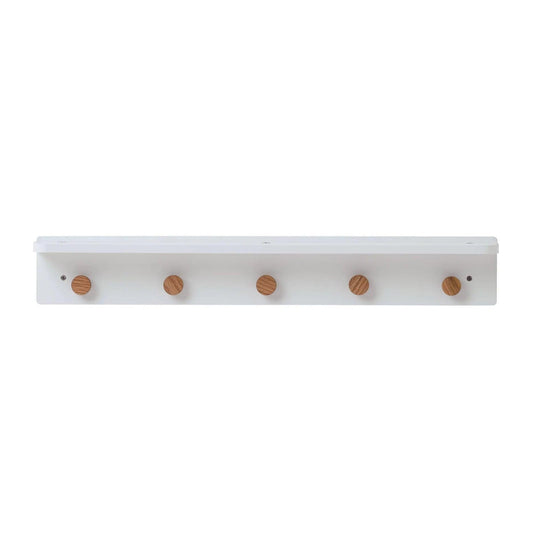 Obaby Orla Wall Shelf - White with Oak-Dreamy Nursery