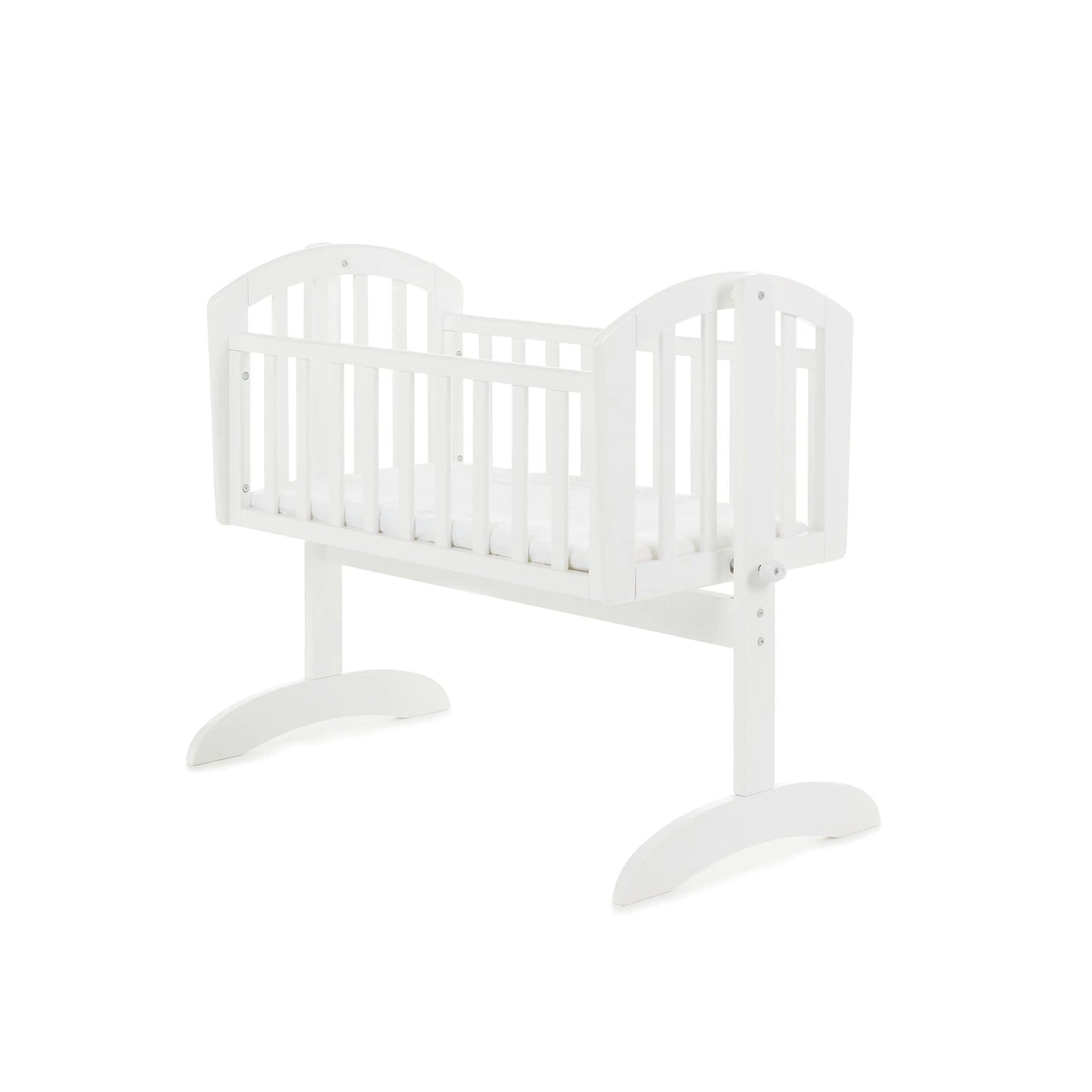 Obaby Sophie Swinging Crib - White-Dreamy Nursery