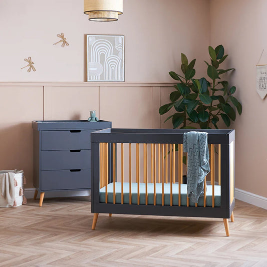 Obaby Maya Mini 2 Piece Room Set - Slate - Dreamy Nursery