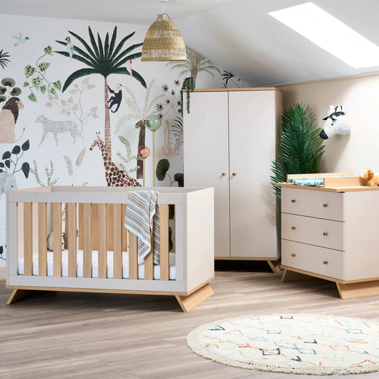 Obaby Thea 3 Piece Nursery Furniture Set - Latte