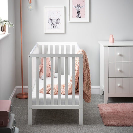 Obaby Bantam Mini Cot - White