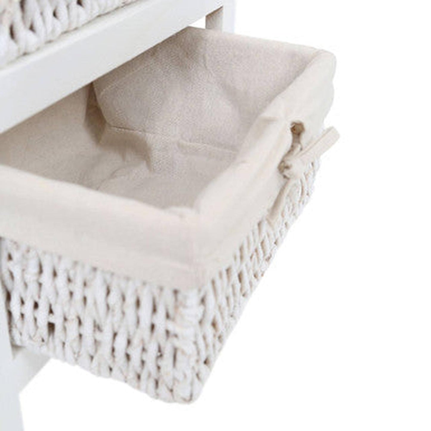 Orsina 4 Maize Baskets Storage Unit - White