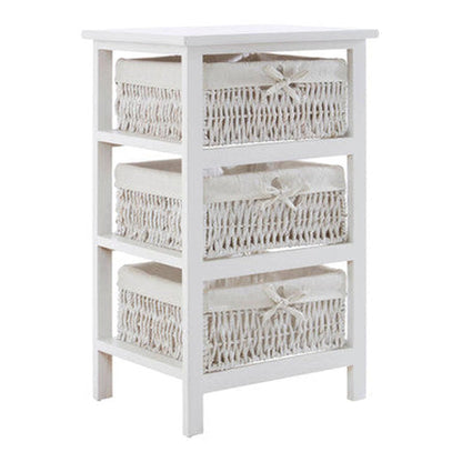Orsina 3 Maize Baskets Storage Unit - White