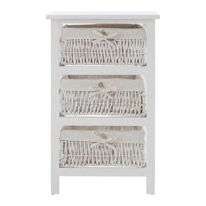 Orsina 3 Maize Baskets Storage Unit - White