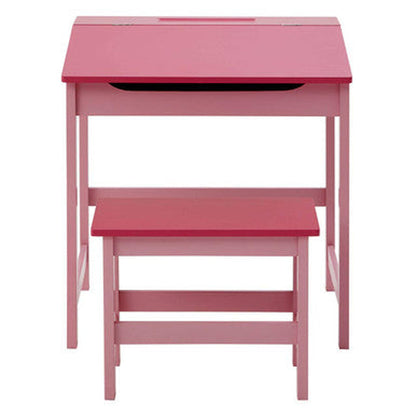 Orsina Jordan Childrens Desk And Stool - Pink