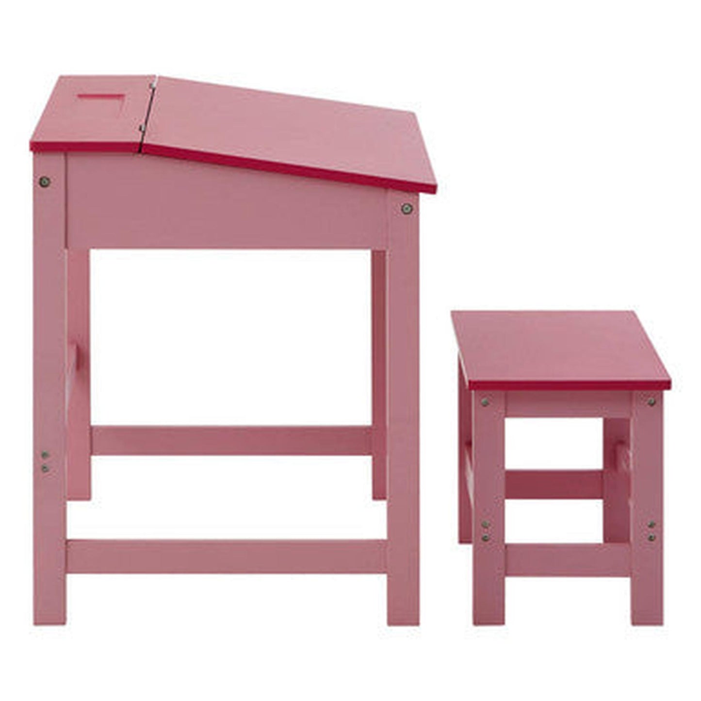 Orsina Jordan Childrens Desk And Stool - Pink