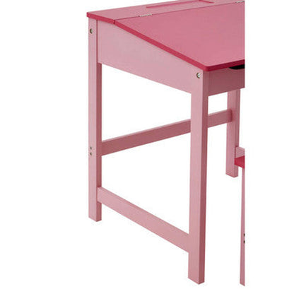 Orsina Jordan Childrens Desk And Stool - Pink