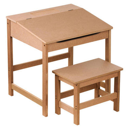 Orsina Jordan Childrens Desk And Stool - Natural