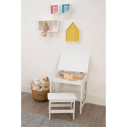 Orsina Jordan Childrens Desk And Stool - White