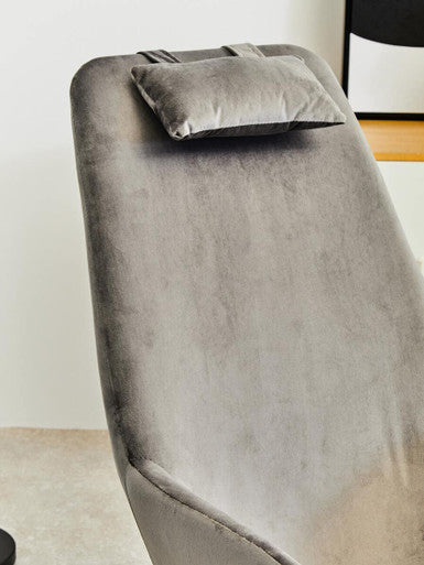 Orsina Stockholm Velvet Rocking Chair - Grey