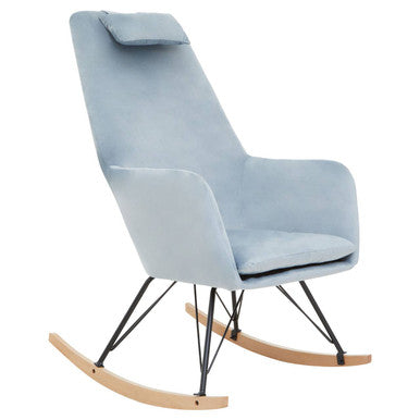 Orsina Stockholm Velvet Rocking Chair - Blue