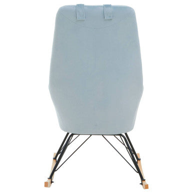 Orsina Stockholm Velvet Rocking Chair - Blue