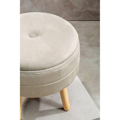Orsina Ivy Velvet Stool - Mink