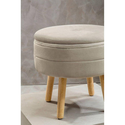 Orsina Ivy Velvet Stool - Mink