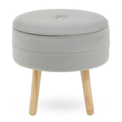 Orsina Ivy Velvet Stool - Grey