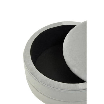 Orsina Ivy Velvet Stool - Grey