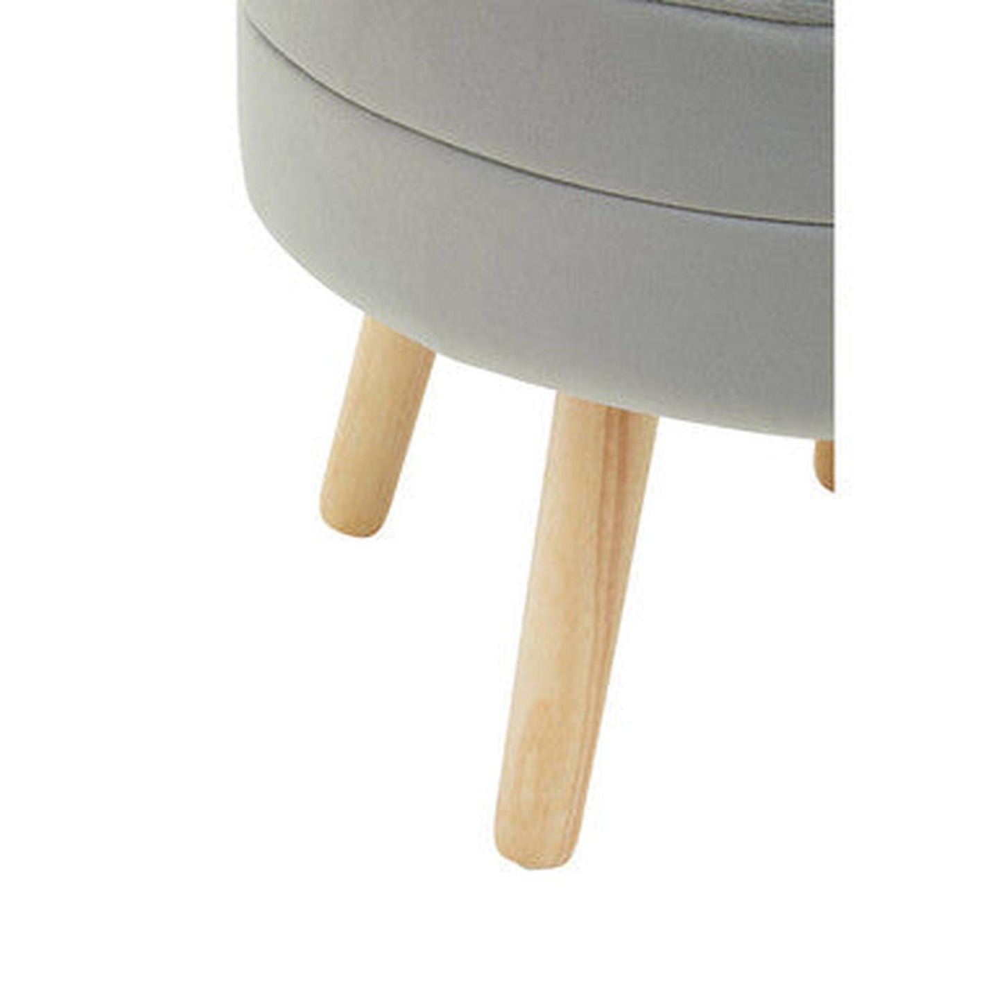 Orsina Ivy Velvet Stool - Grey