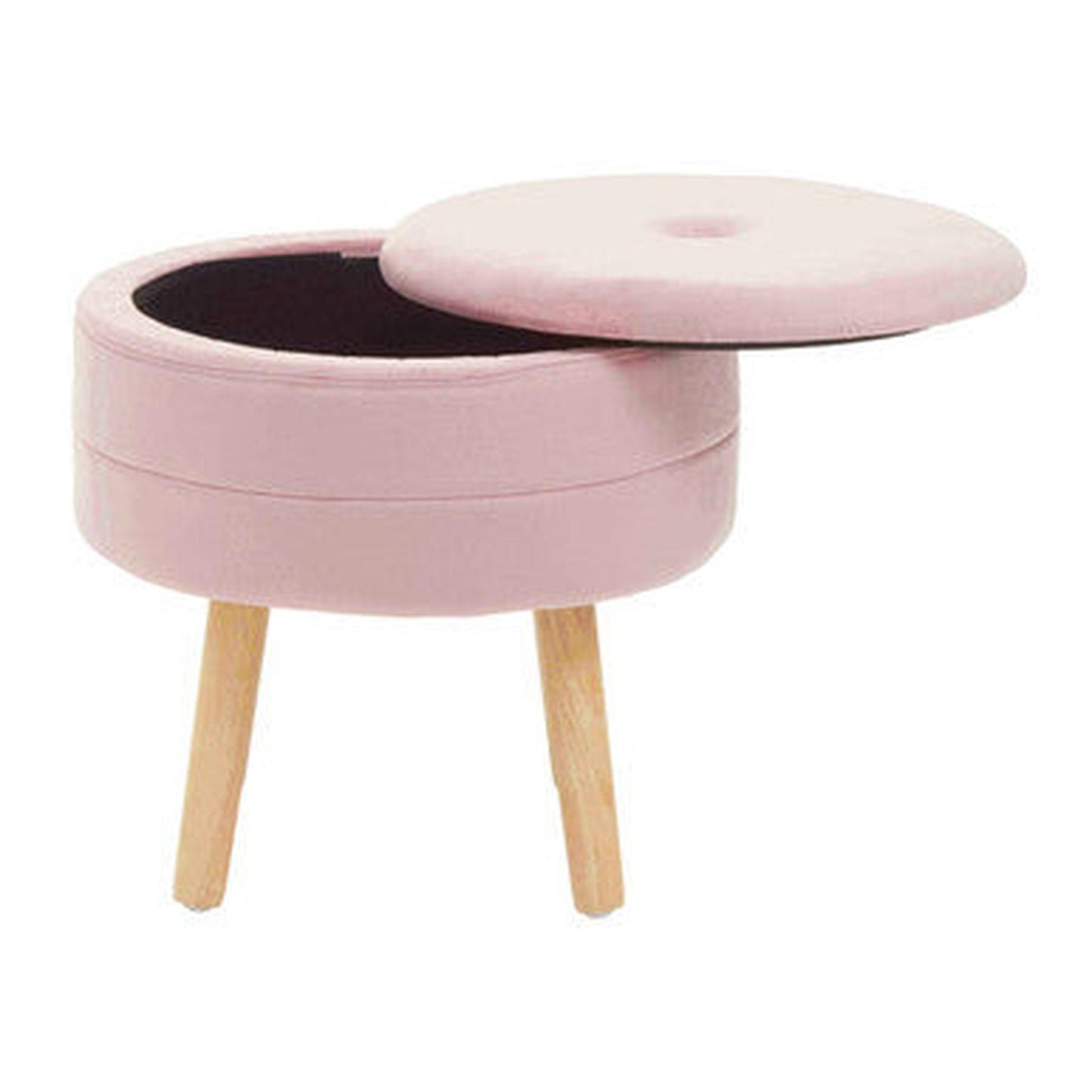 Orsina Ivy Velvet Stool - Pink