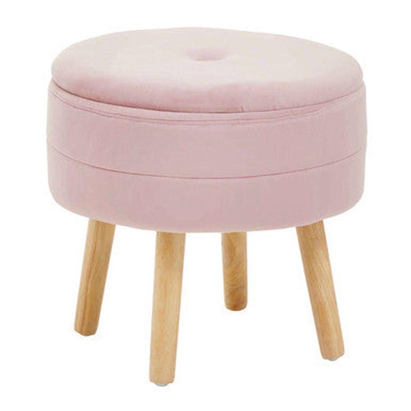 Orsina Ivy Velvet Stool - Pink