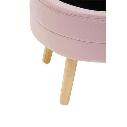 Orsina Ivy Velvet Stool - Pink
