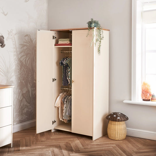 Obaby Evie Double Wardrobe - Cashmere - Dreamy Nursery