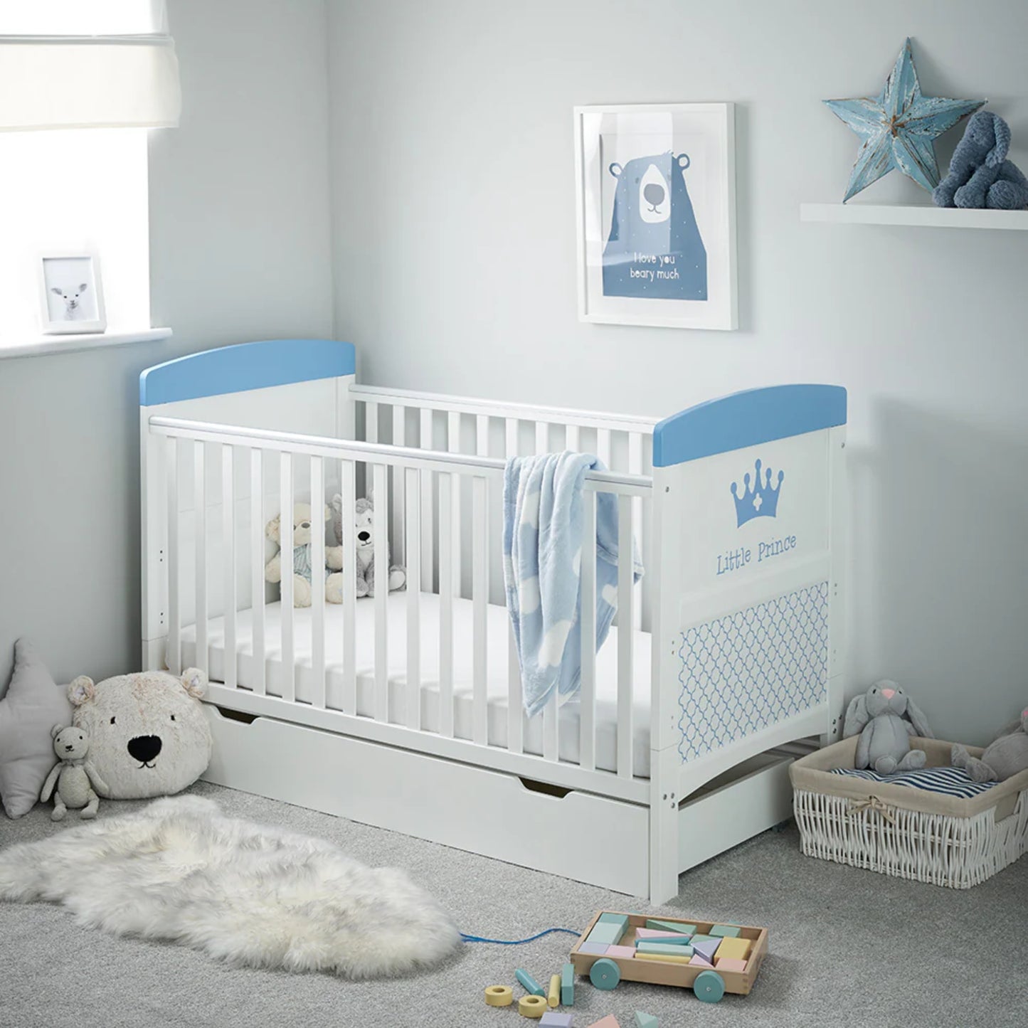 Obaby Grace Inspire Cot Bed - Little Prince