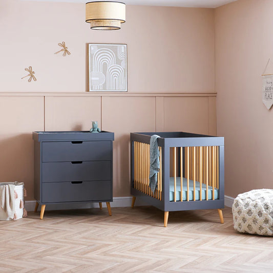 Obaby Maya Mini 2 Piece Room Set - Slate - Dreamy Nursery