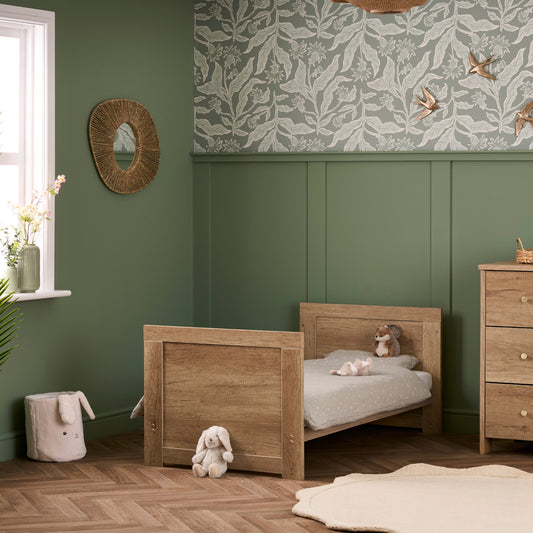 Obaby Nika Cot Bed - Oak