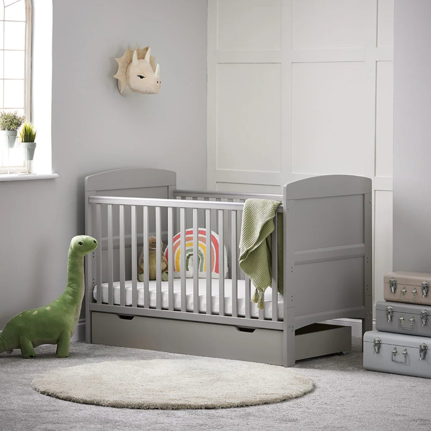 Obaby Grace Cot Bed - Warm Grey
