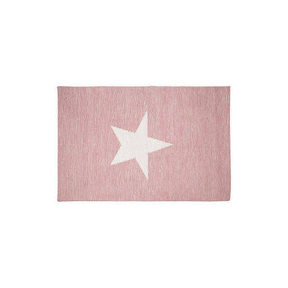 Orsina Star Rug - Pink & White (180 x 120 cm)