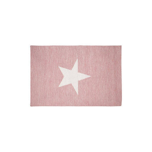 Orsina Star Rug - Pink & White (180 x 120 cm)