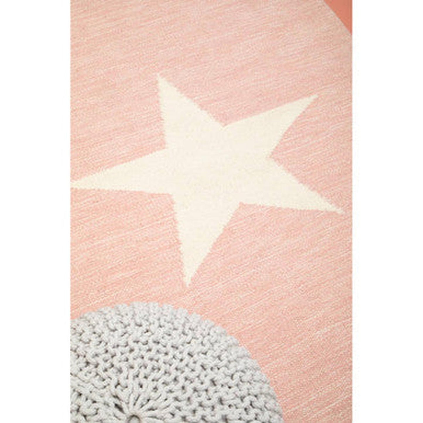 Orsina Star Rug - Pink & White (180 x 120 cm)