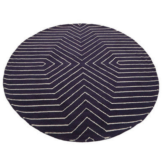 Orsina Bosie Moyo (200cm) Round Rug - Blue & White
