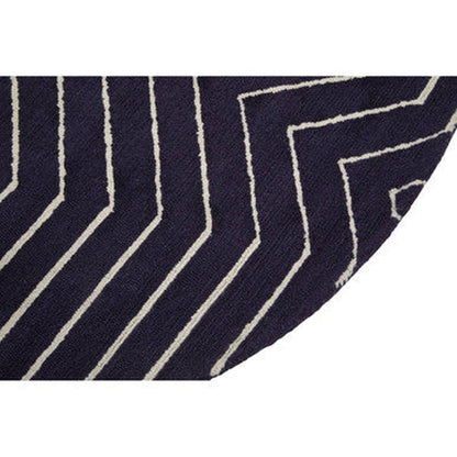 Orsina Bosie Moyo (200cm) Round Rug - Blue & White