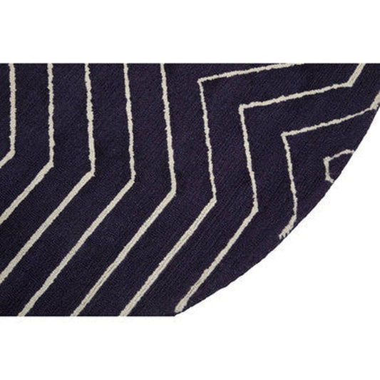 Orsina Bosie Moyo (200cm) Round Rug - Blue & White