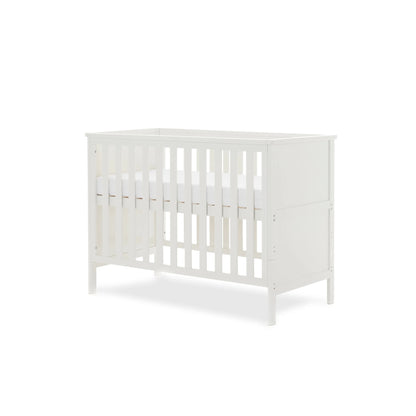 Obaby Evie Mini Cot Bed - White - Dreamy Nursery