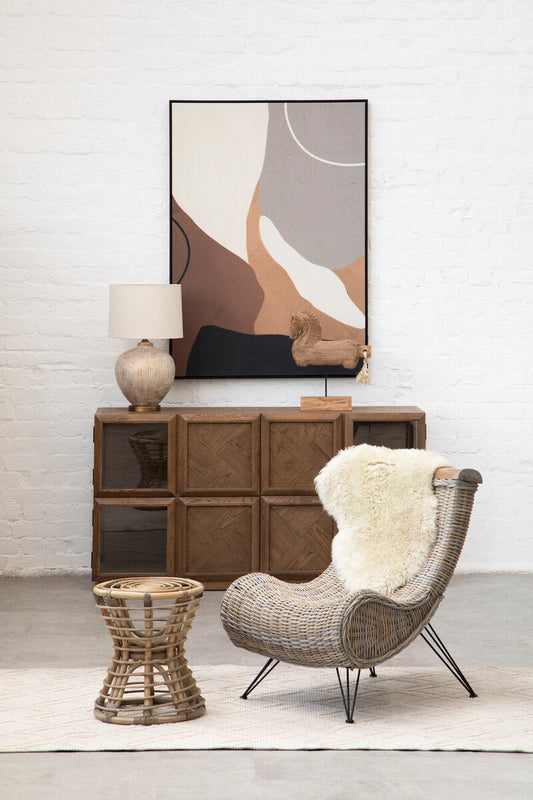 Orsina  Bosie Jango Geometric Large Rug (150 x 240 cm) - Ivory