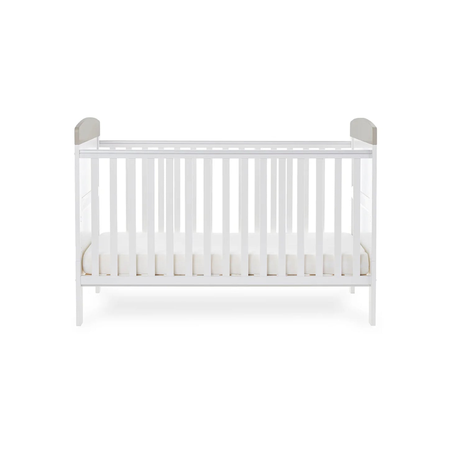 Obaby Grace Inspire Cot Bed - Hello World Koala (White with Grey)