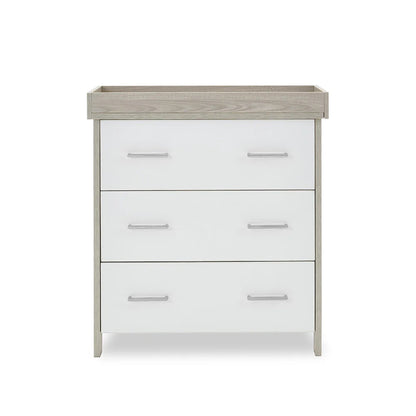 Obaby Nika Mini 3 Piece Room Set - Grey Wash & White