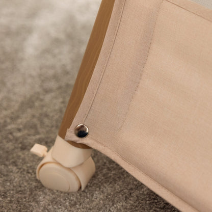 Obaby Cloud Bedside Crib - Oatmeal - Dreamy Nursery