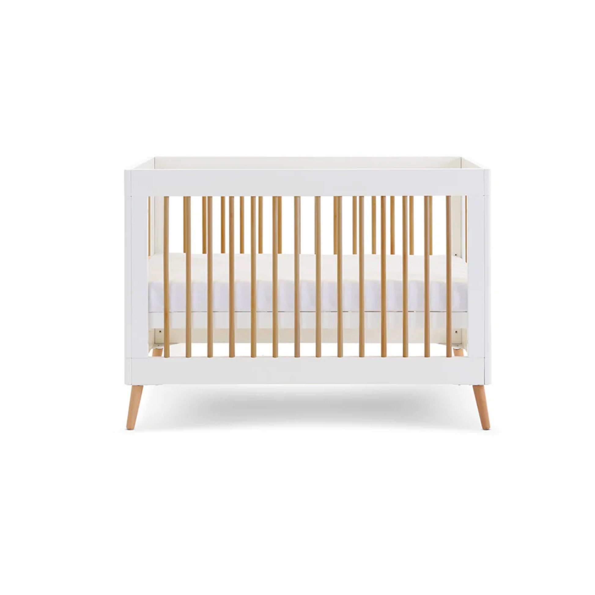 Obaby Maya Mini 2 Piece Room Set - White With Natural - Dreamy Nursery