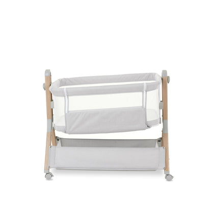 Obaby Cloud Bedside Crib - Grey - Dreamy Nursery