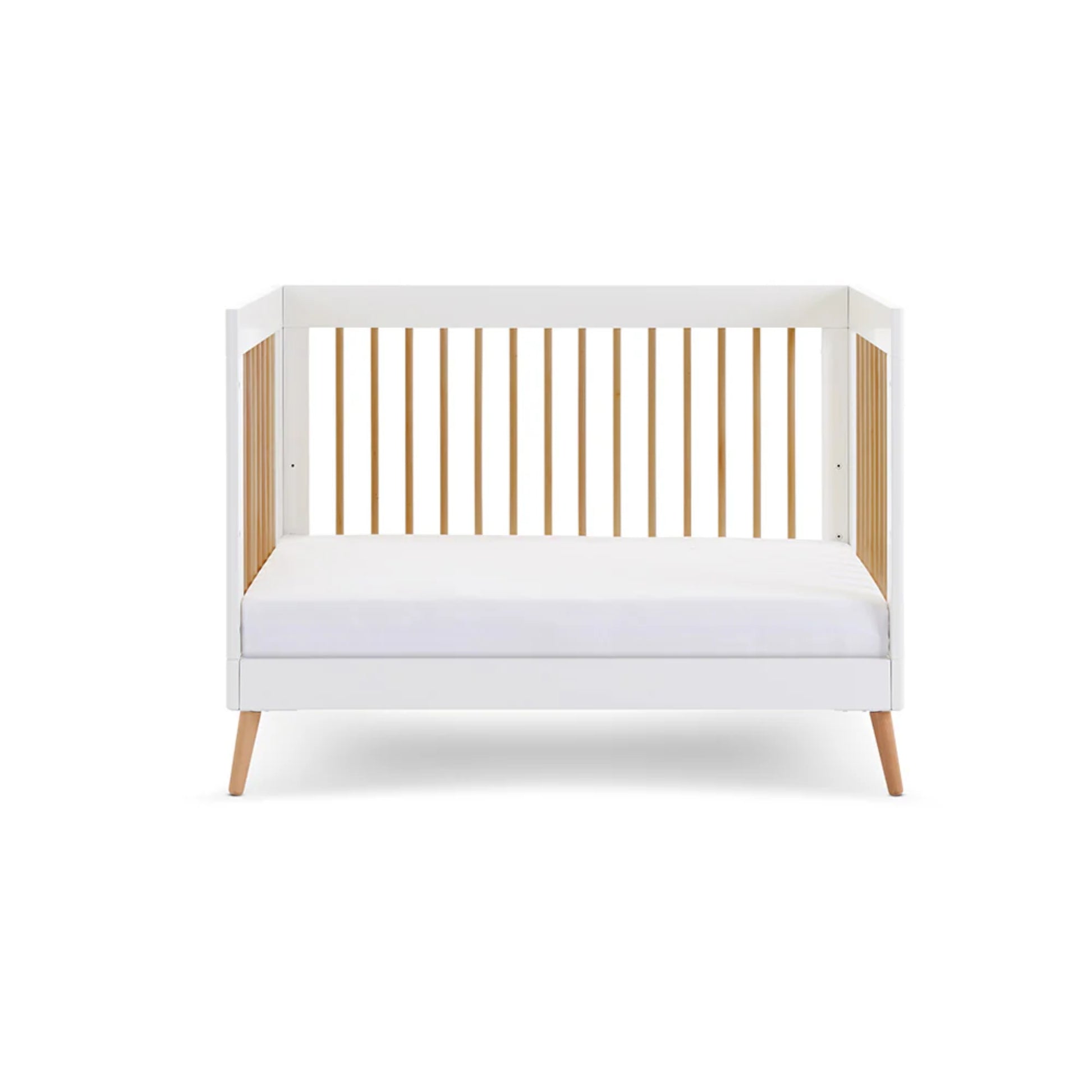 Obaby Maya Mini 2 Piece Room Set - White With Natural - Dreamy Nursery