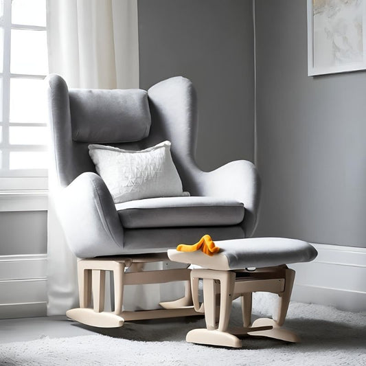 Rockabyebaby - Cosy Grey Nursery Glider Chair