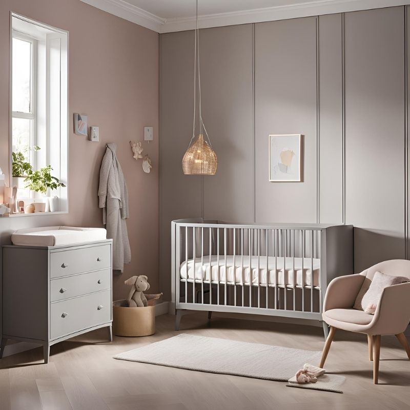 Beds For Babies - Atlas Grey 2-Piece Nursery Furniture Set