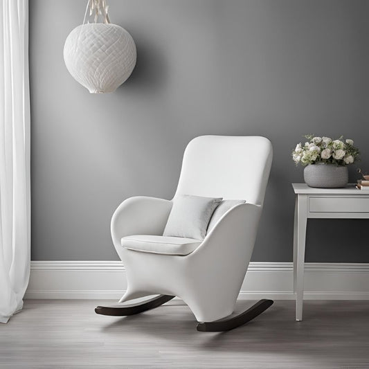 Sprout & Grow - White Rocking Chair