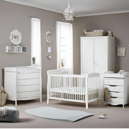 Bloom & Rest - White 4-Piece Nursery Furniture Set