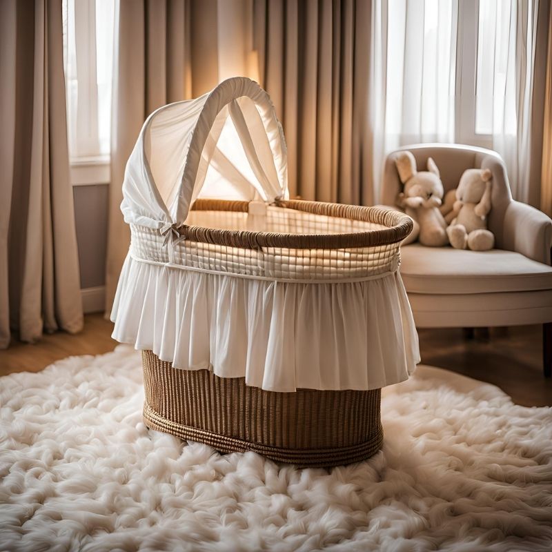 Tiny Haven - Wicker Bassinet