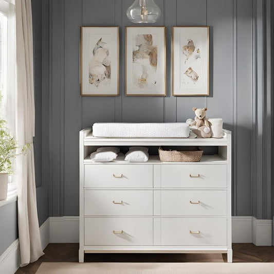 Nest & Nurture - Modern White Changing Table